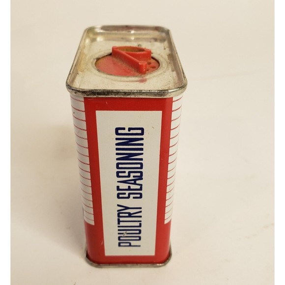 Vintage Spice of Life Tin Poultry Seasoning 3" Granny Kitchen MCM 43 Cent Price - Picture 4 of 7